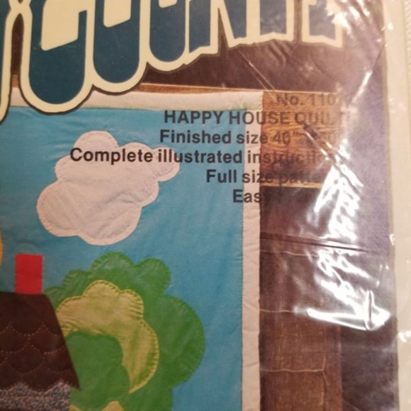 VTG Titan Calico Country Happy House Quilt pattern #1107 Pat027 - Picture 3 of 5